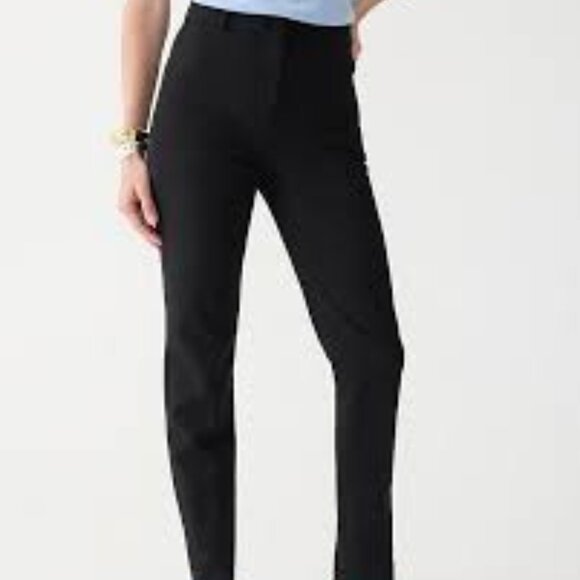 J Crew Black High Waist Cameron Pants w Perfecting Pockets Size 10L NWT - Picture 1 of 13